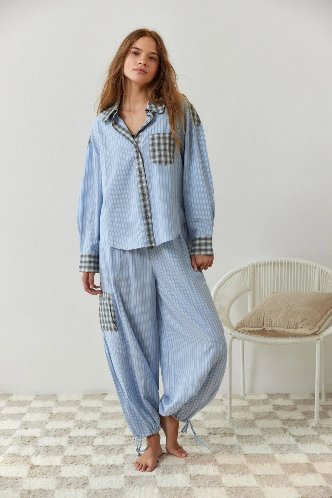 Sophie™ | Pyjama à carreaux deux pièces
