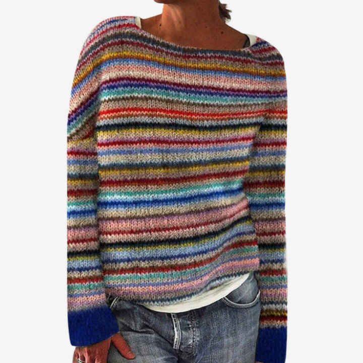 Manón™ Pull Rayé Multicolore