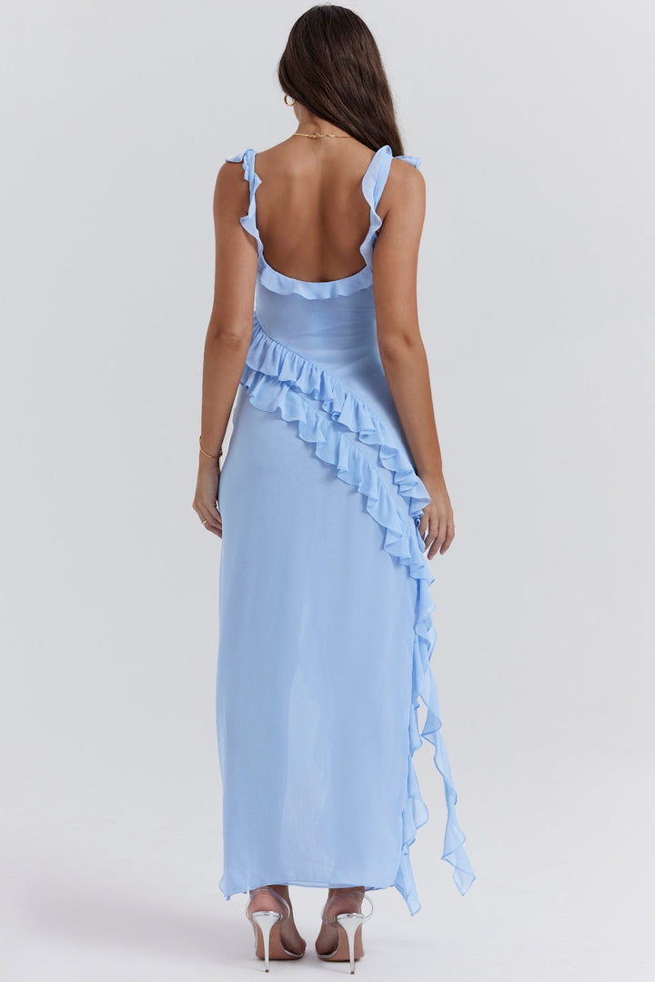 Dalia | Robe longue avec volants